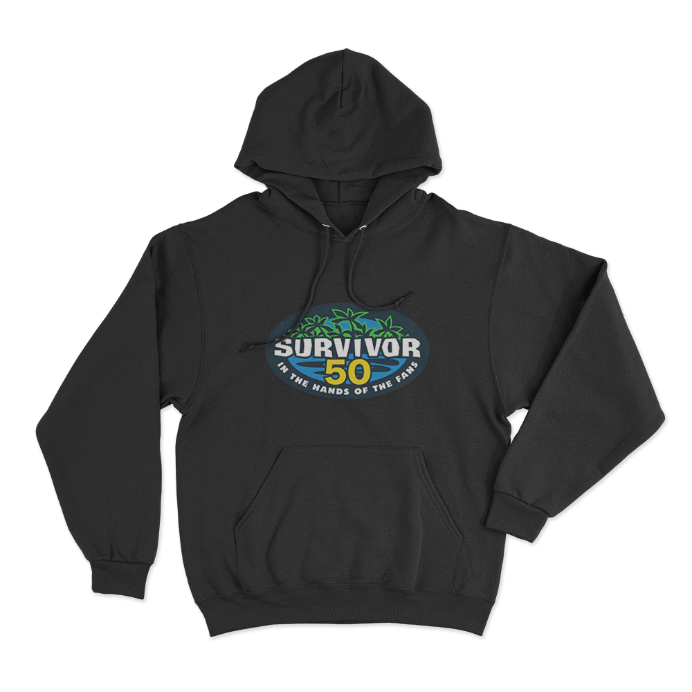 Survivor 50 Logo Unisex Hoodie Black Survivor 50 Logo Unisex Hoodie Black