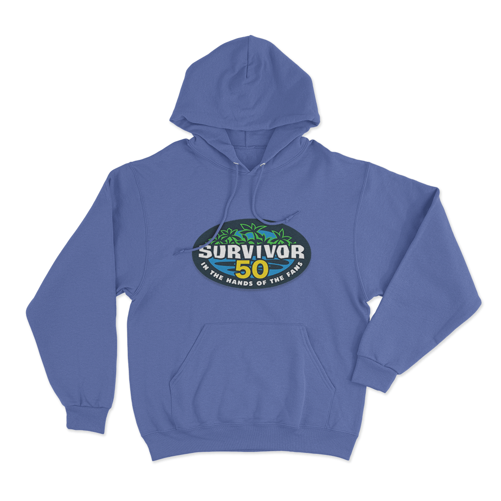 Survivor 50 Logo Unisex Hoodie Blue Survivor 50 Logo Unisex Hoodie Blue