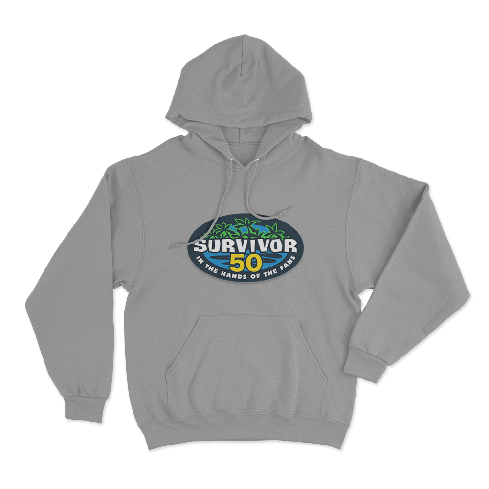 Survivor 50 Logo Unisex Hoodie Grey Survivor 50 Logo Unisex Hoodie Grey