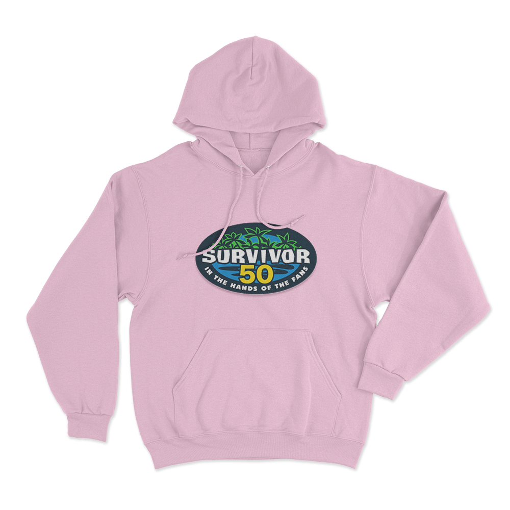 Survivor 50 Logo Unisex Hoodie Pink Survivor 50 Logo Unisex Hoodie Pink