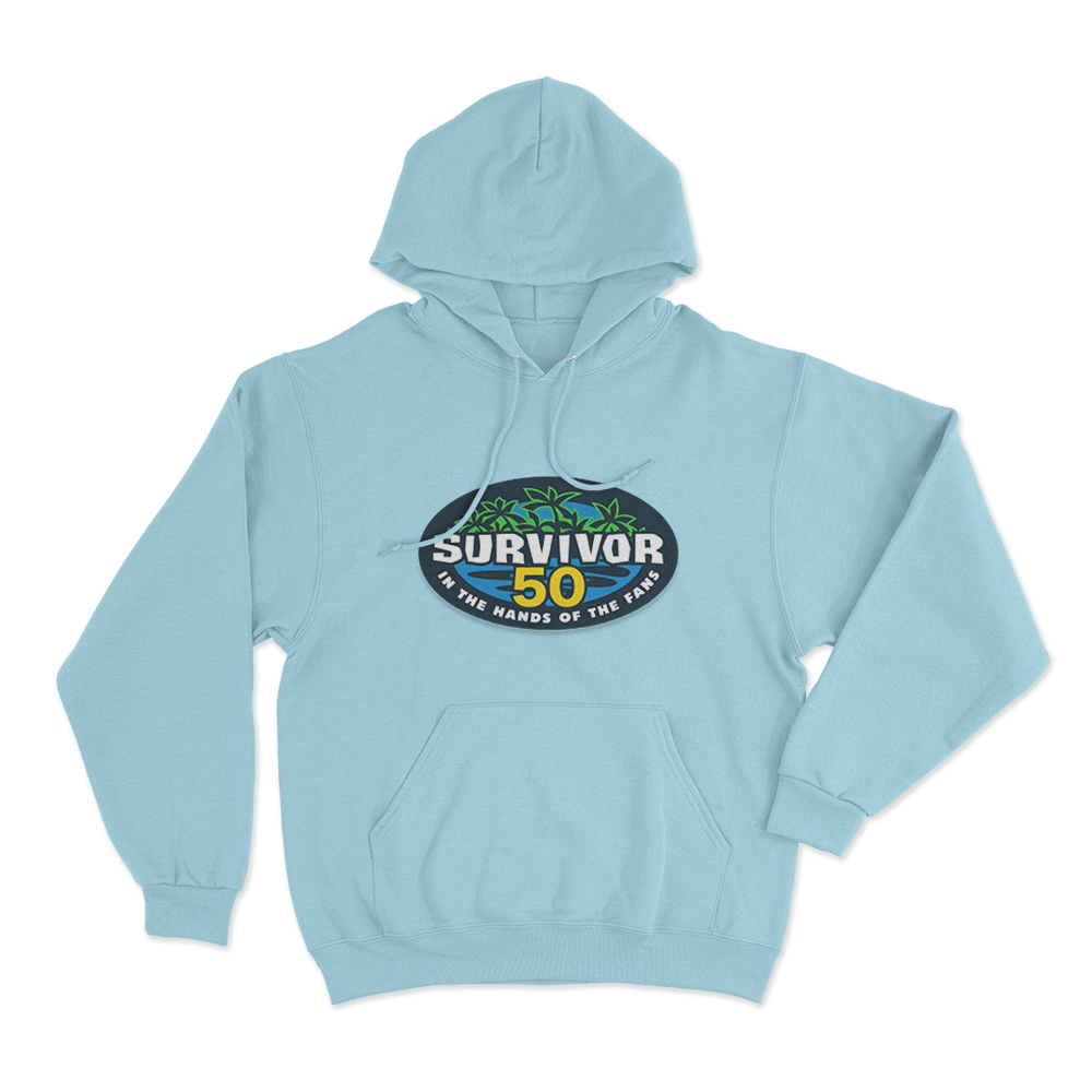Survivor 50 Logo Unisex Hoodie Sky Blue Survivor 50 Logo Unisex Hoodie Sky Blue