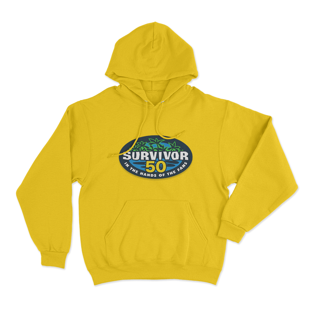 Survivor 50 Logo Unisex Hoodie Yellow Survivor 50 Logo Unisex Hoodie Yellow