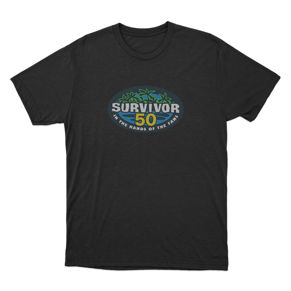 Survivor 50 Logo Unisex T Shirt Black Survivor 50 Logo Unisex T Shirt Black