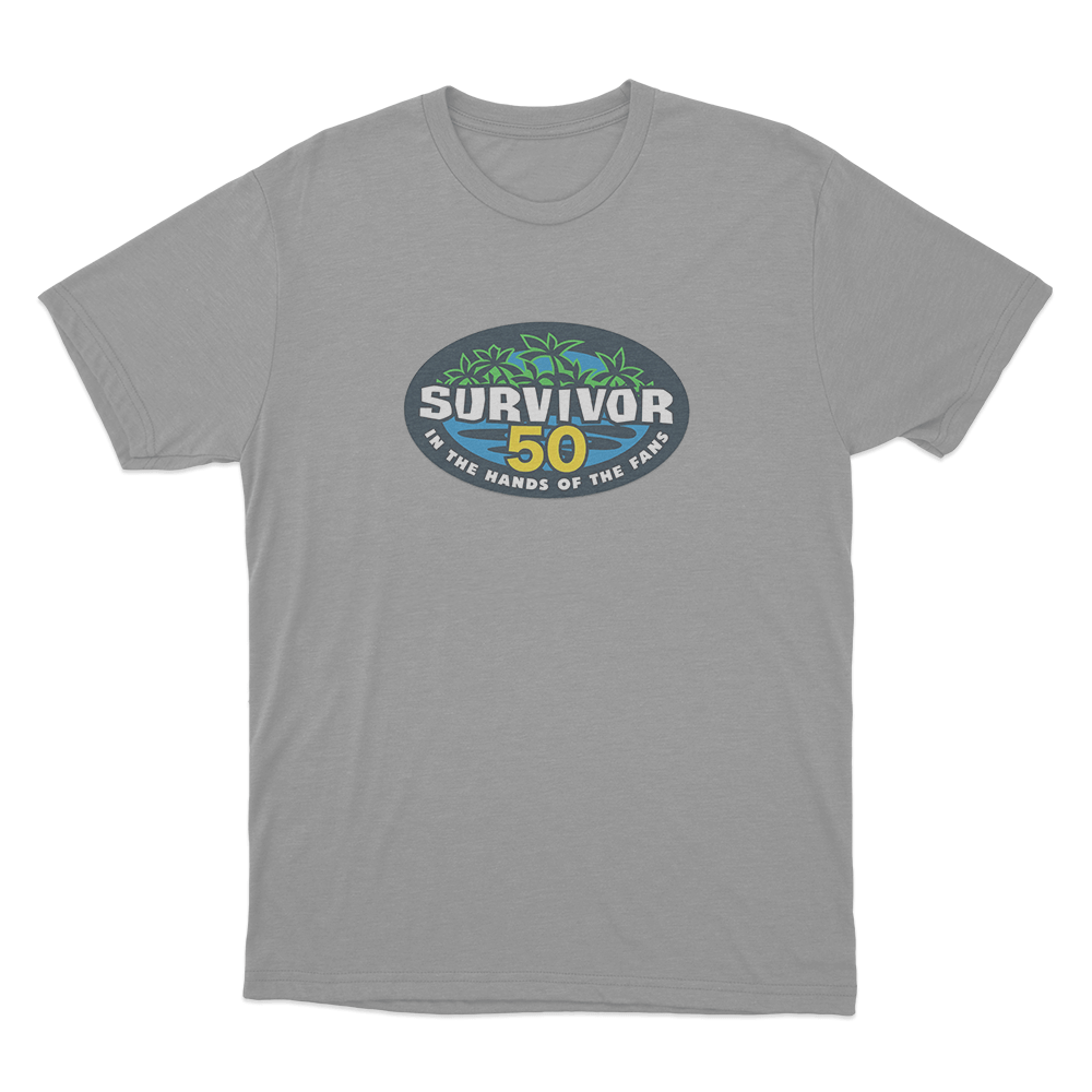 Survivor 50 Logo Unisex T Shirt Grey Survivor 50 Logo Unisex T Shirt Grey