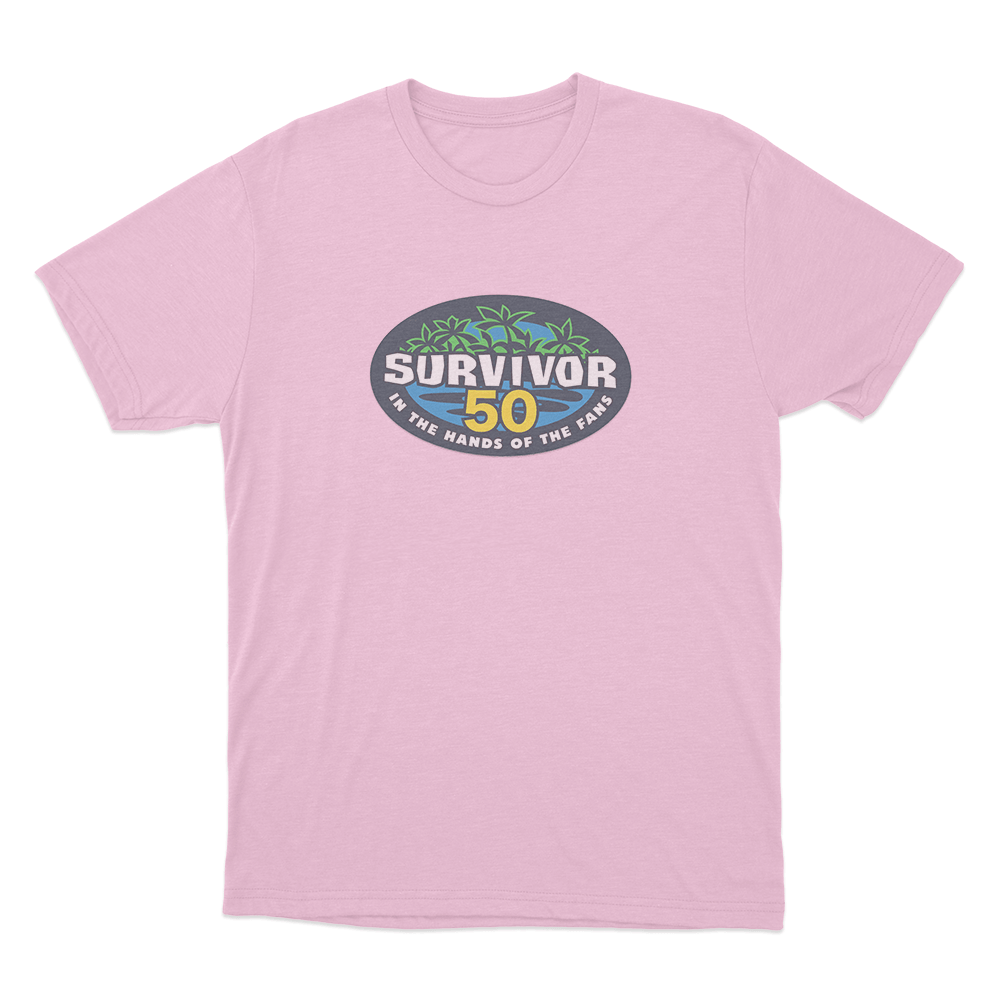 Survivor 50 Logo Unisex T Shirt Pink Survivor 50 Logo Unisex T Shirt Pink