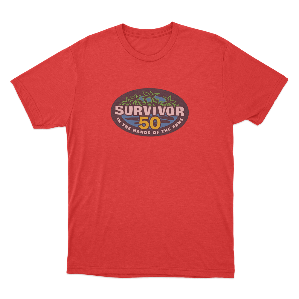 Survivor 50 Logo Unisex T Shirt Red Survivor 50 Logo Unisex T Shirt Red