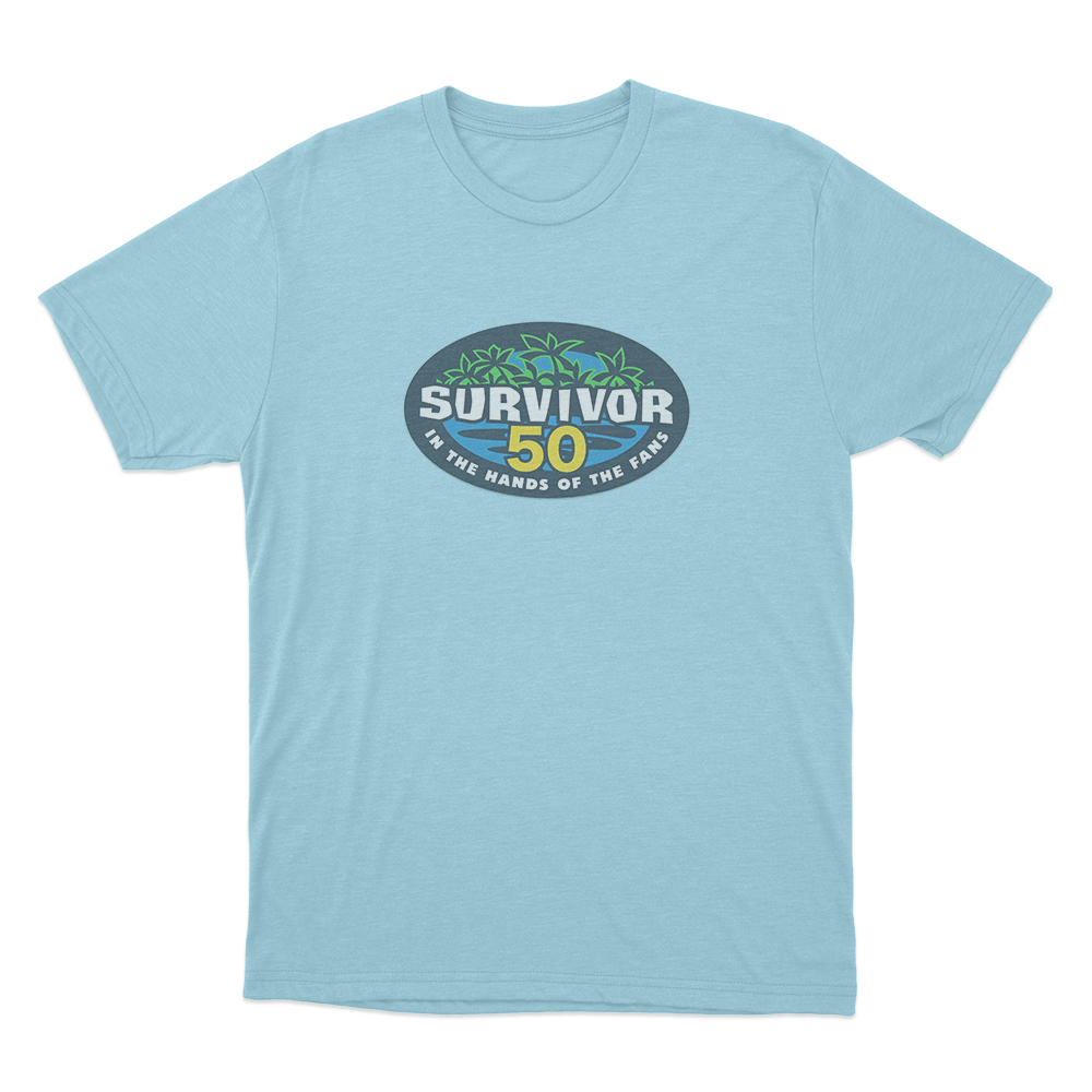Survivor 50 Logo Unisex T Shirt Sky Blue Survivor 50 Logo Unisex T Shirt Sky Blue