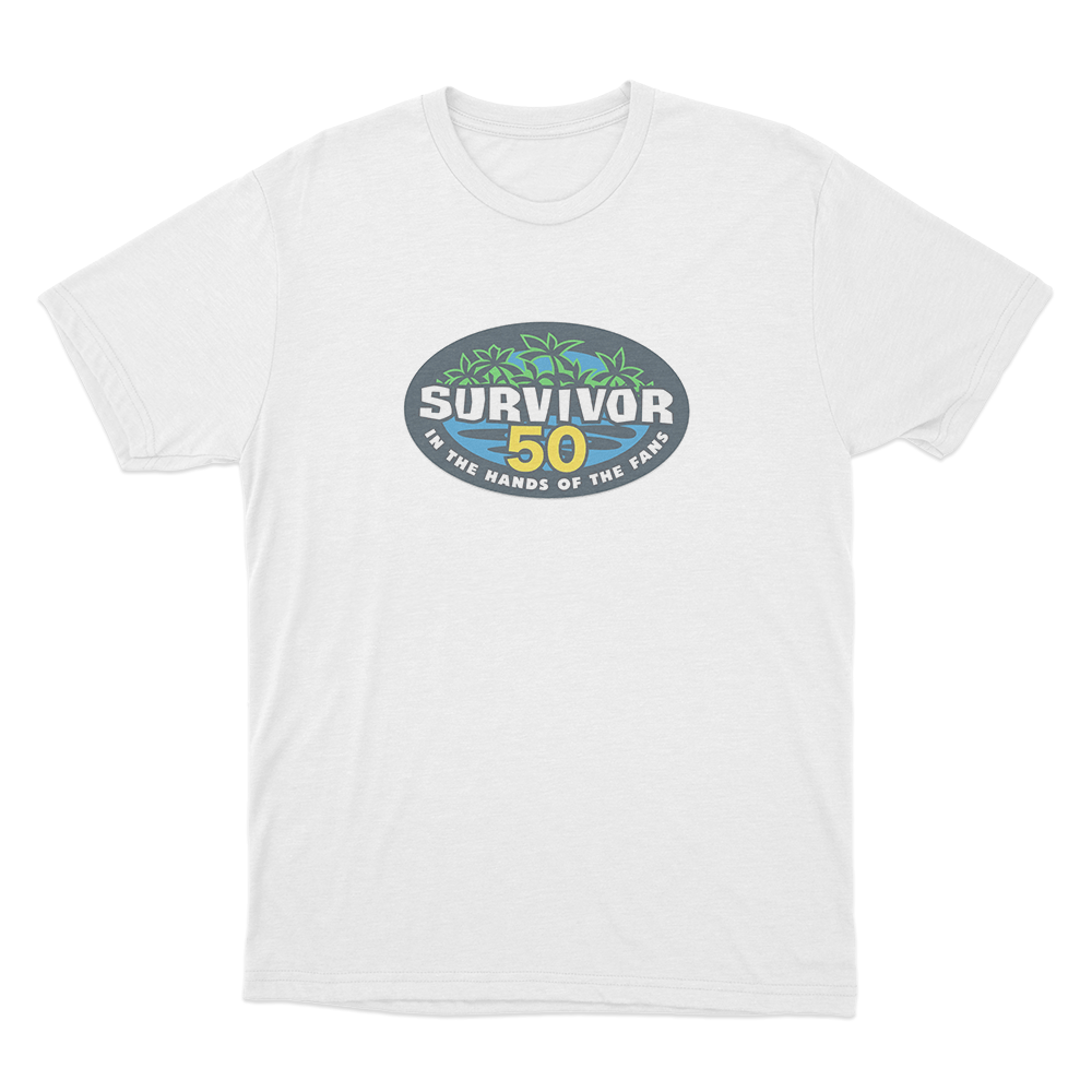 Survivor 50 Logo Unisex T Shirt White Survivor 50 Logo Unisex T Shirt White