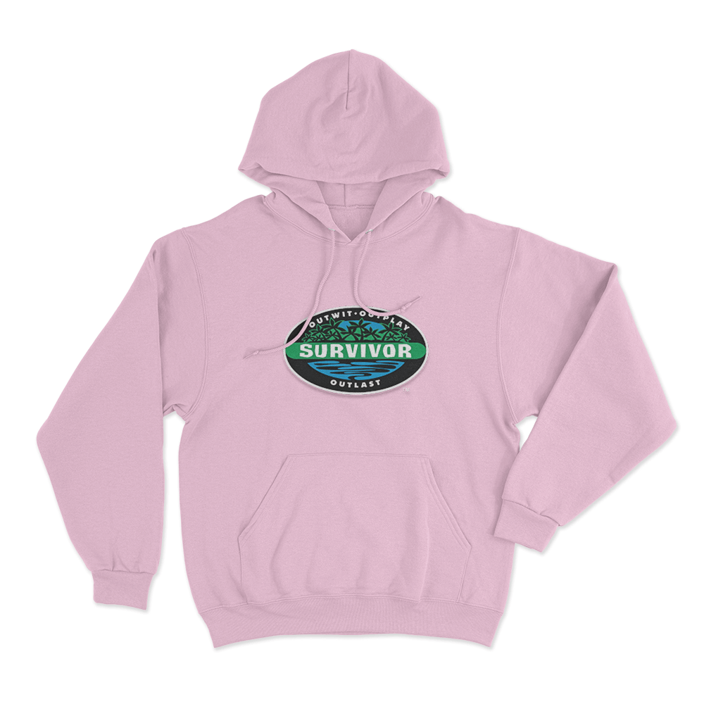 Survivor Classic Logo Unisex Hoodie Pink Survivor Classic Logo Unisex Hoodie Pink