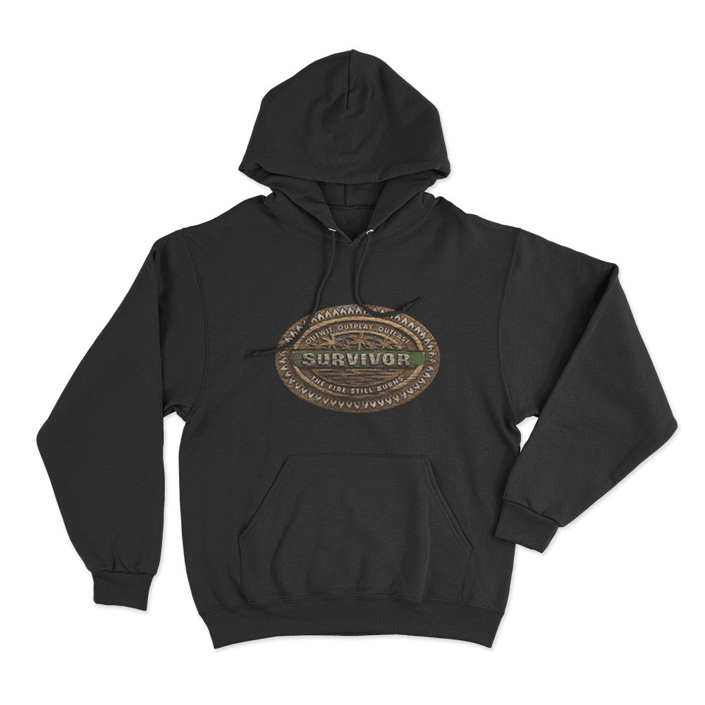Survivor Tribal Wood Unisex Hoodie Black Survivor Tribal Wood Unisex Hoodie Black