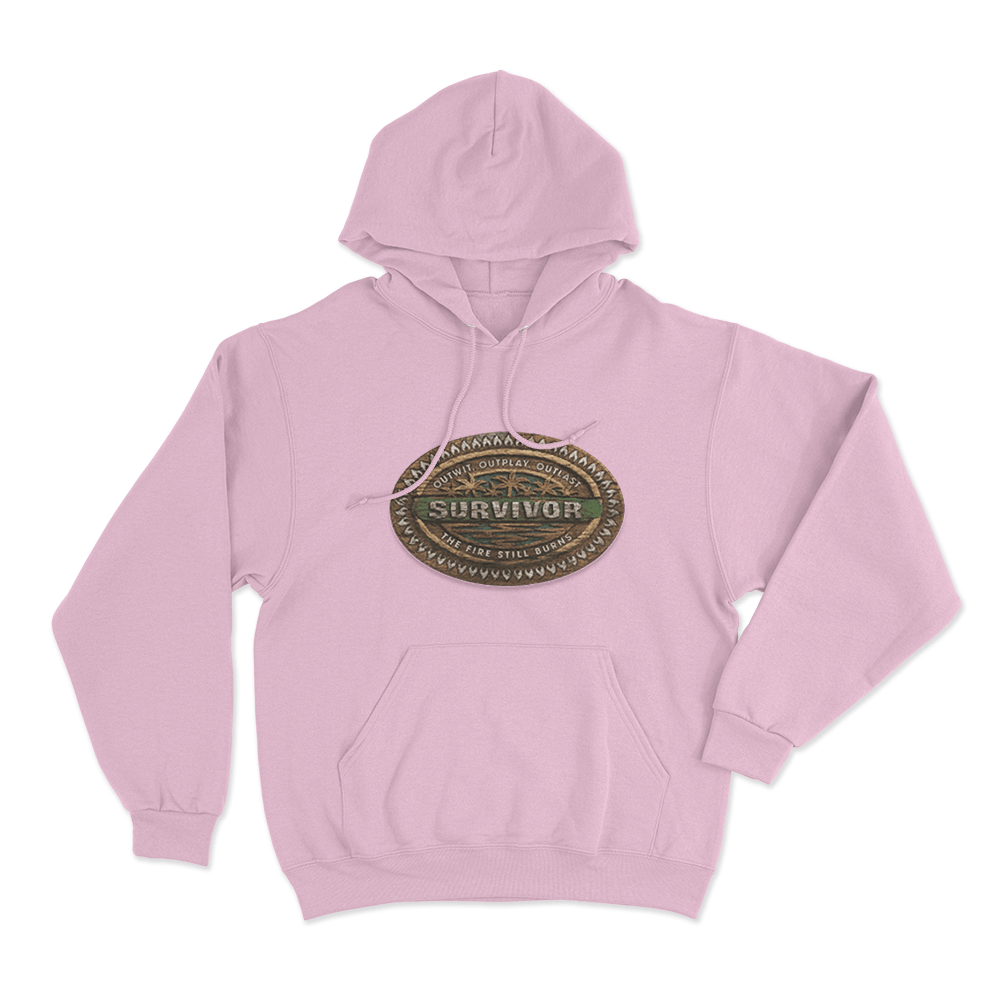 Survivor Tribal Wood Unisex Hoodie Pink Survivor Tribal Wood Unisex Hoodie Pink