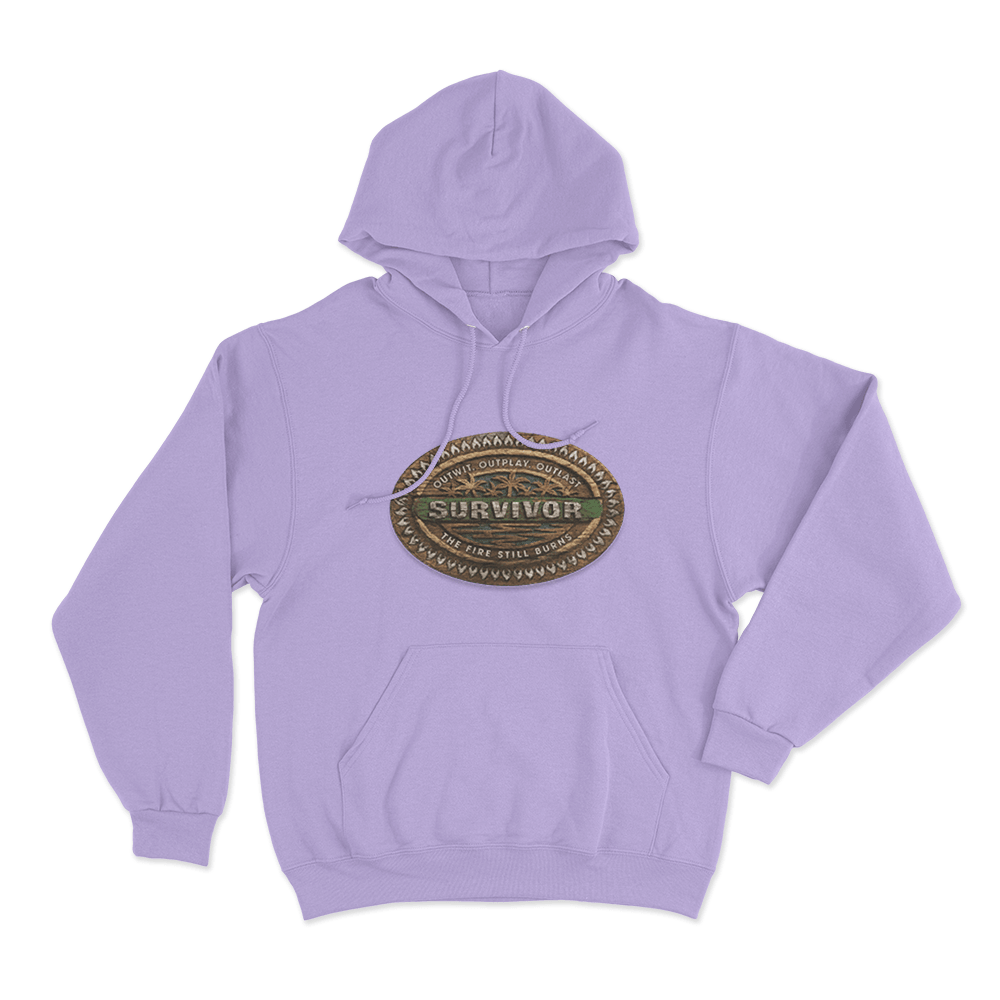Survivor Tribal Wood Unisex Hoodie Purple Survivor Tribal Wood Unisex Hoodie Purple