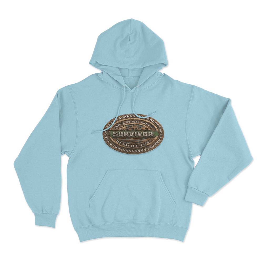 Survivor Tribal Wood Unisex Hoodie Sky Blue Survivor Tribal Wood Unisex Hoodie Sky Blue