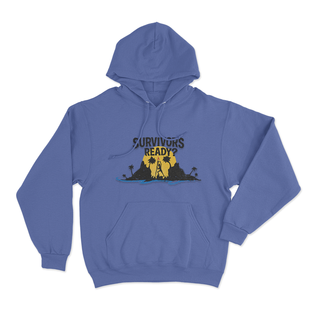 Survivors Ready Unisex Hoodie Blue Survivors Ready Unisex Hoodie Blue