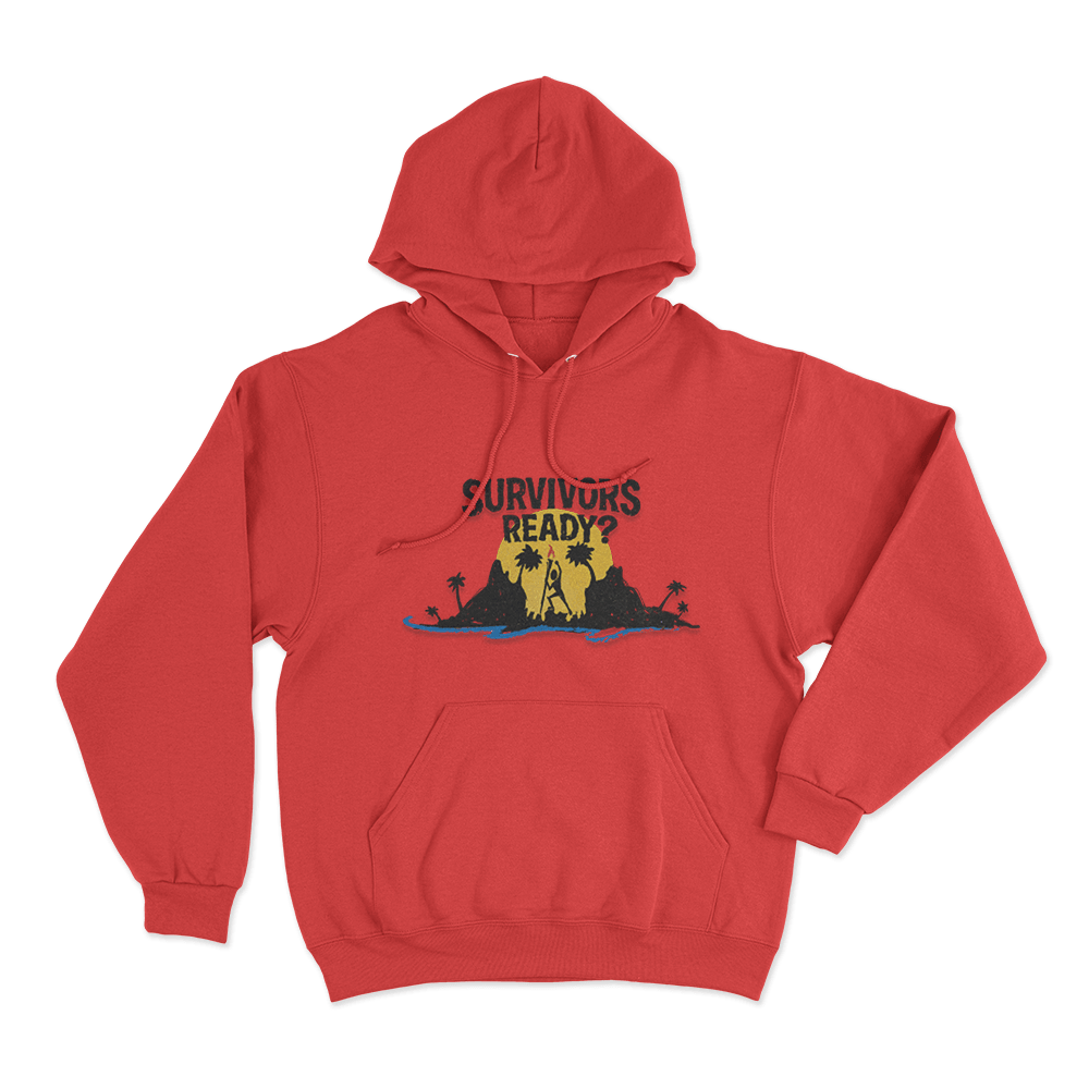 Survivors Ready Unisex Hoodie Red Survivors Ready Unisex Hoodie Red