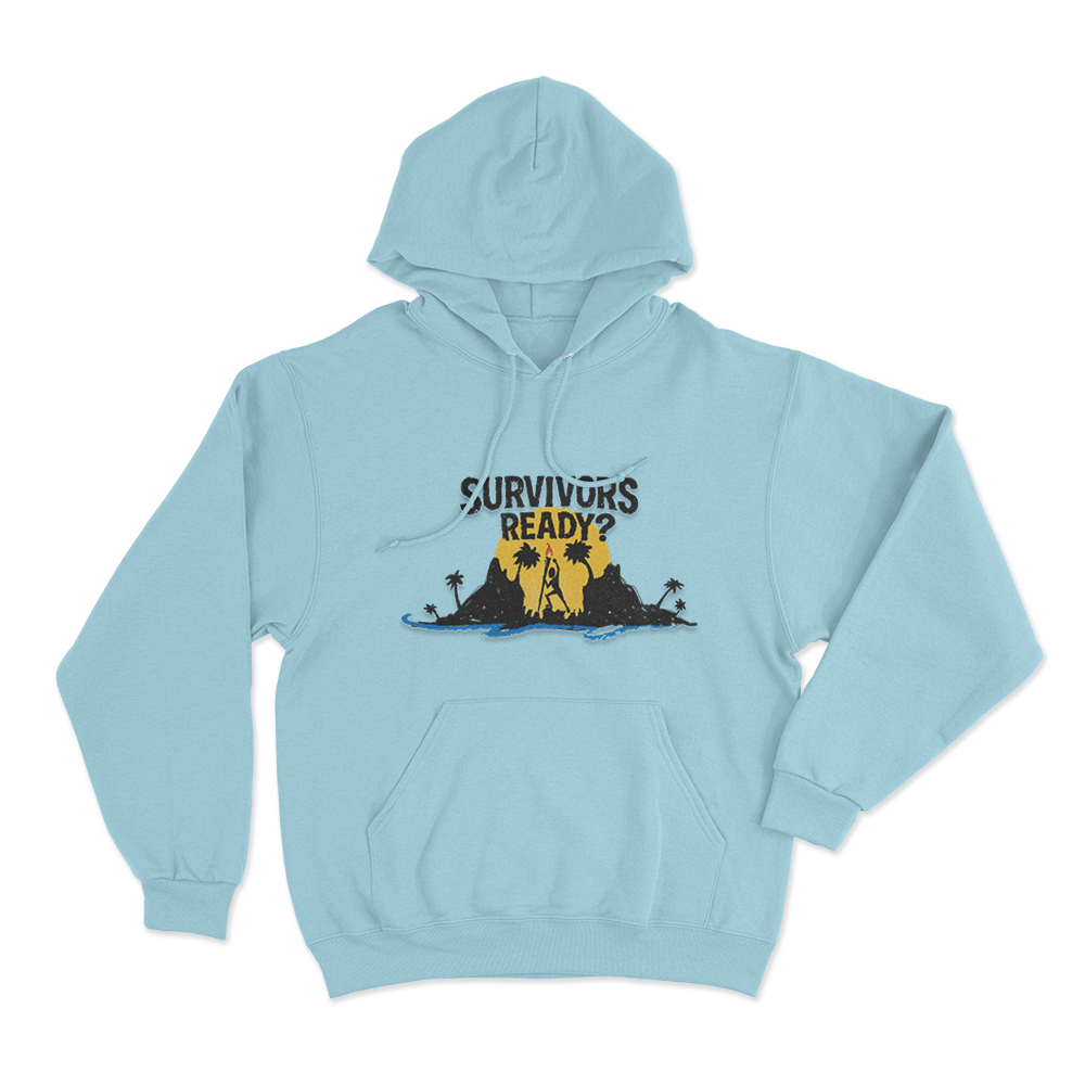 Survivors Ready Unisex Hoodie Sky Blue Survivors Ready Unisex Hoodie Sky Blue