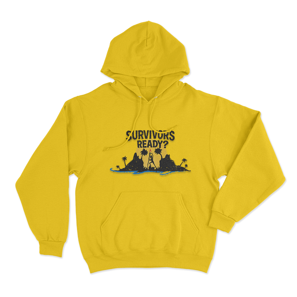 Survivors Ready Unisex Hoodie Yellow Survivors Ready Unisex Hoodie Yellow