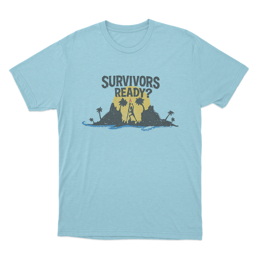 Survivors Ready Unisex T Shirt Sky Blue Survivors Ready Unisex T Shirt Sky Blue